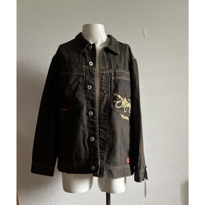 vintage Y2K Jnco Jeans “Los Angeles Denim Skate Jacket Medium Embroidered Grunge